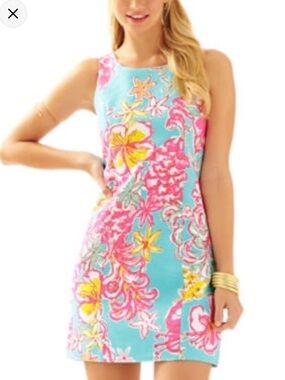 NWT Lilly Pulitzer Cathy Mini Shift Dress Women’s 4 Breakwater Blue Lolita